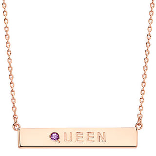 QUEEN Birthstone Empowerment Necklace