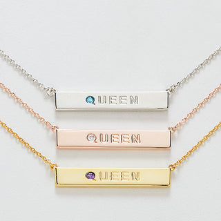 QUEEN Birthstone Empowerment Necklace