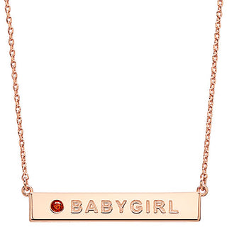 BABYGIRL Birthstone Empowerment Necklace