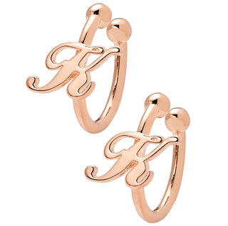 Script Initials Ear Cuffs