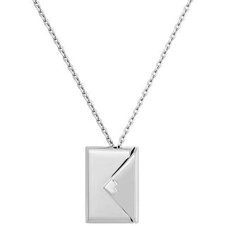 Envelope with Engraved Message Inside Necklace