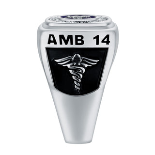 Men's Sterling Silver EMT First Responder Ring