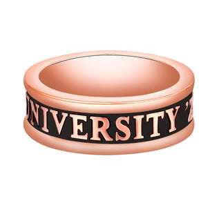 Women's 14K Rose Gold over Sterling Silver Personalized Class-Graduation Band Ring