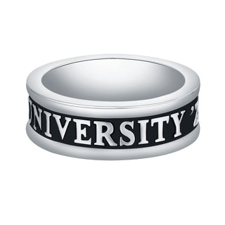 Women's Platinum Plated Personalized Class-Graduation Band Ring