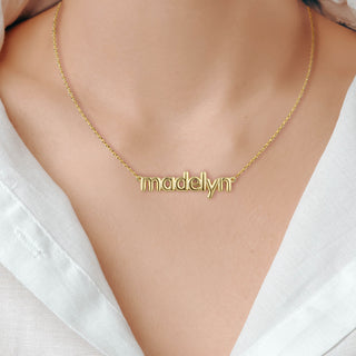 Lowercase Balloon Letters Name Necklace