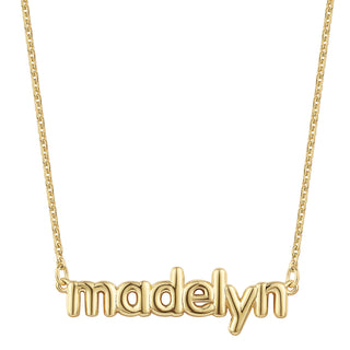 Lowercase Balloon Letters Name Necklace