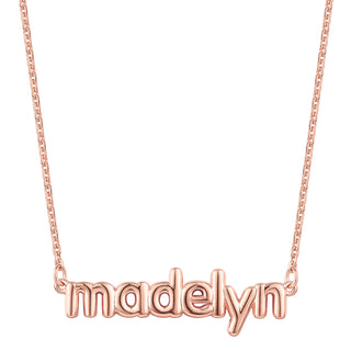 Lowercase Balloon Letters Name Necklace