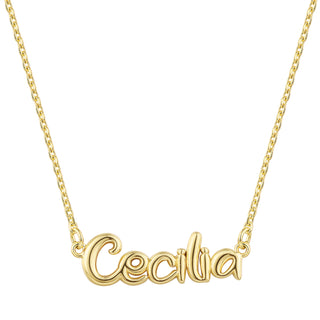 Balloon Letters Name Necklace