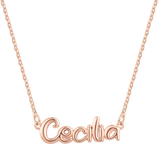 Balloon Letters Name Necklace