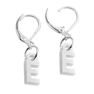 Bold Acrylic Initial Dangle Drop Earrings