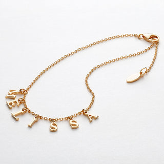 Dainty Letters Station Name Bracelet