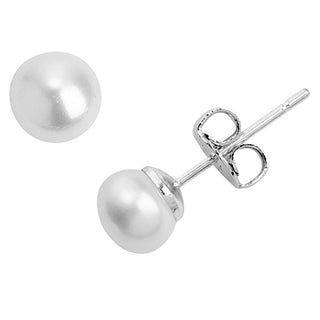 Sterling Silver Script Infinity Name with Free Freshwater Pearl Earrings